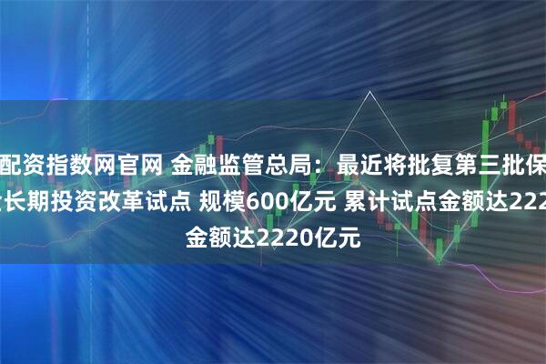 配资指数网官网 金融监管总局：最近将批复第三批保险资金长期投资改革试点 规模600亿元 累计试点金额达2220亿元